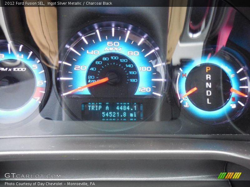 Ingot Silver Metallic / Charcoal Black 2012 Ford Fusion SEL