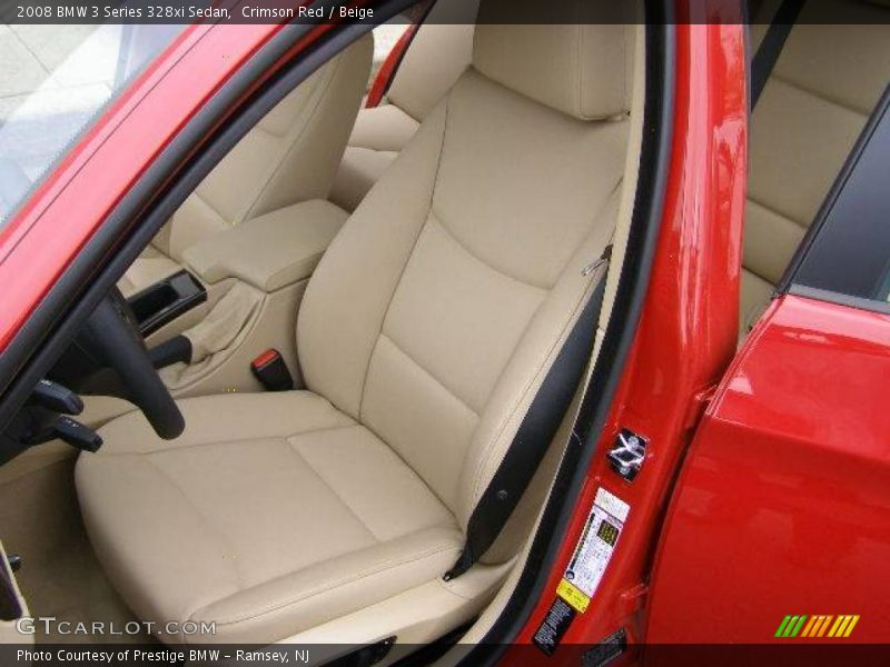 Crimson Red / Beige 2008 BMW 3 Series 328xi Sedan