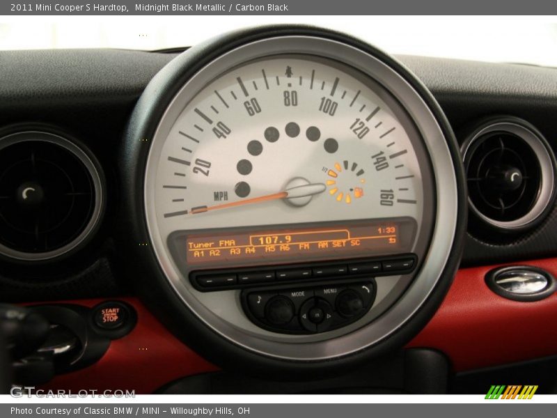 Midnight Black Metallic / Carbon Black 2011 Mini Cooper S Hardtop