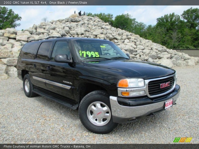 Onyx Black / Pewter/Shale 2002 GMC Yukon XL SLT 4x4