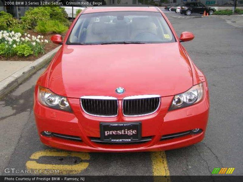 Crimson Red / Beige 2008 BMW 3 Series 328xi Sedan