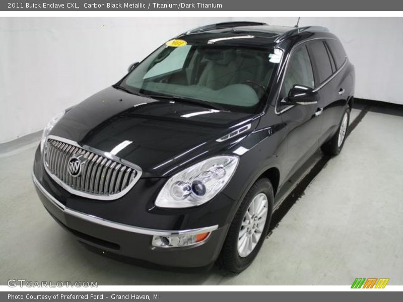 Carbon Black Metallic / Titanium/Dark Titanium 2011 Buick Enclave CXL