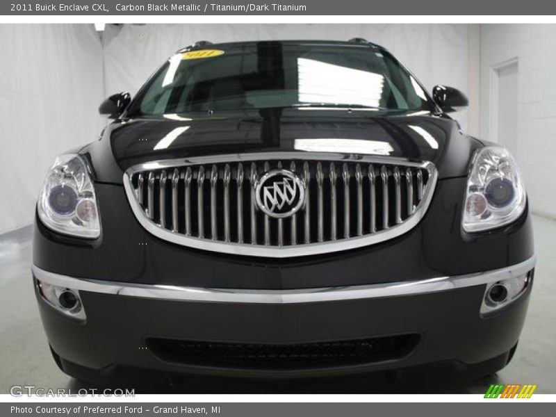 Carbon Black Metallic / Titanium/Dark Titanium 2011 Buick Enclave CXL