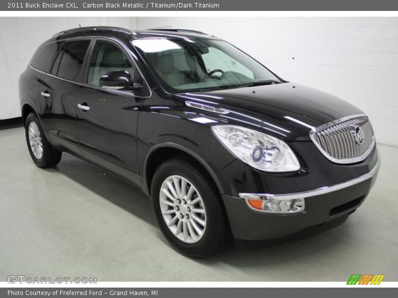 Carbon Black Metallic / Titanium/Dark Titanium 2011 Buick Enclave CXL