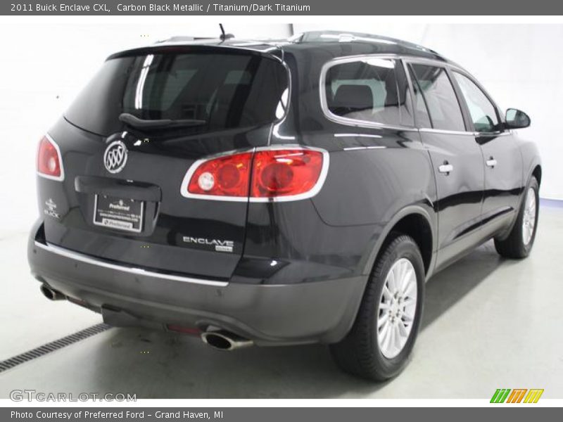 Carbon Black Metallic / Titanium/Dark Titanium 2011 Buick Enclave CXL