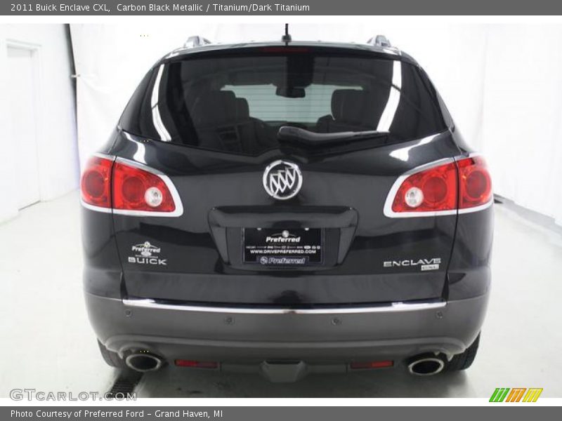 Carbon Black Metallic / Titanium/Dark Titanium 2011 Buick Enclave CXL