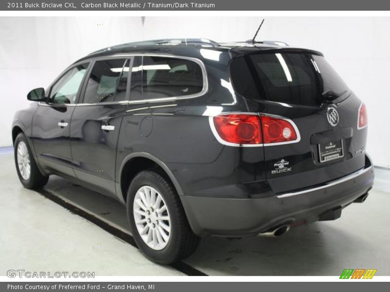 Carbon Black Metallic / Titanium/Dark Titanium 2011 Buick Enclave CXL