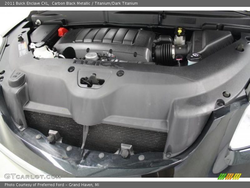 Carbon Black Metallic / Titanium/Dark Titanium 2011 Buick Enclave CXL