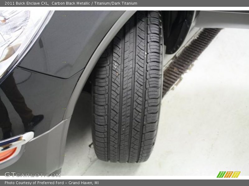 Carbon Black Metallic / Titanium/Dark Titanium 2011 Buick Enclave CXL