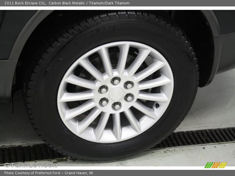 Carbon Black Metallic / Titanium/Dark Titanium 2011 Buick Enclave CXL