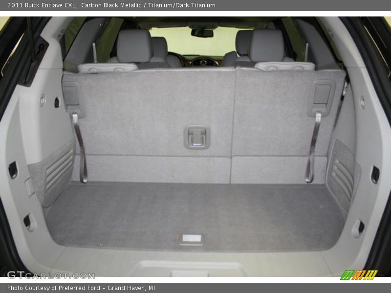 Carbon Black Metallic / Titanium/Dark Titanium 2011 Buick Enclave CXL