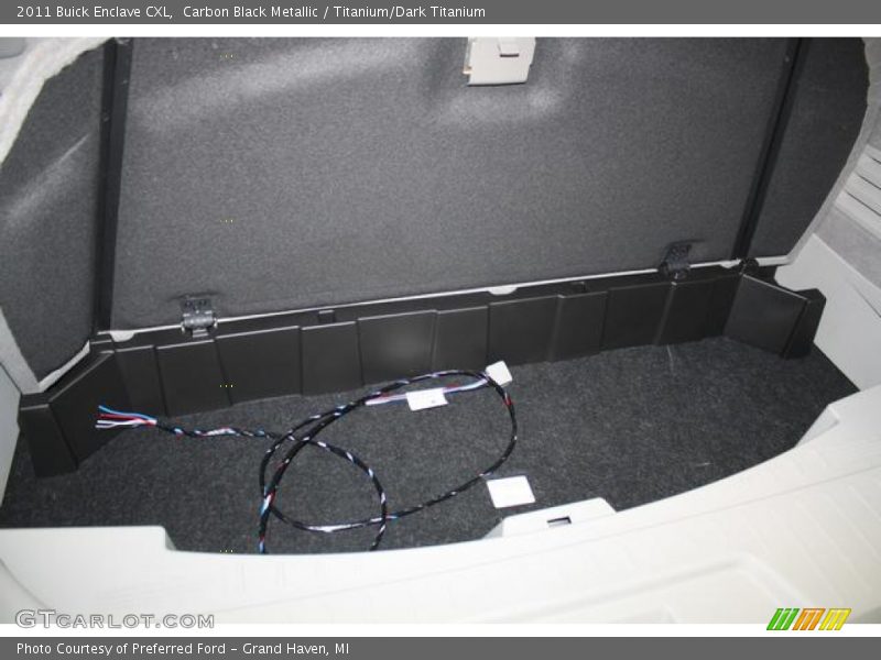 Carbon Black Metallic / Titanium/Dark Titanium 2011 Buick Enclave CXL