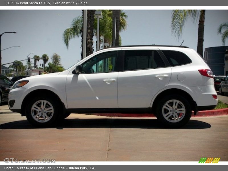 Glacier White / Beige 2012 Hyundai Santa Fe GLS