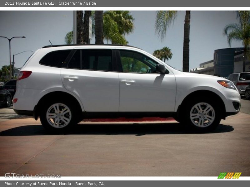 Glacier White / Beige 2012 Hyundai Santa Fe GLS