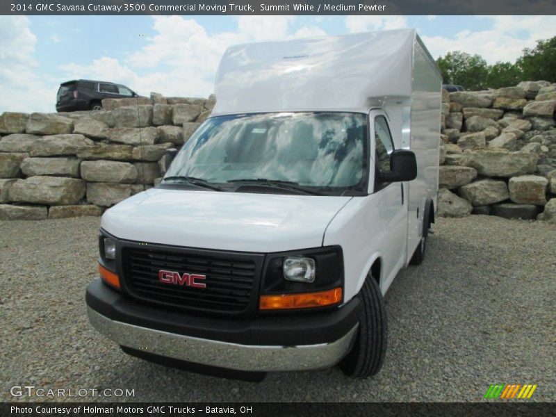 Summit White / Medium Pewter 2014 GMC Savana Cutaway 3500 Commercial Moving Truck
