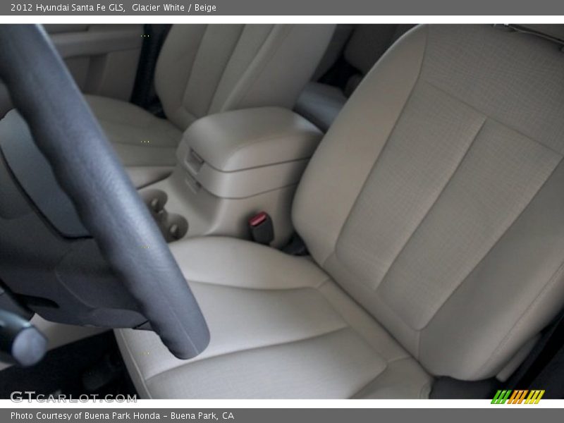 Glacier White / Beige 2012 Hyundai Santa Fe GLS