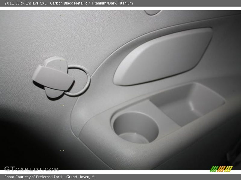 Carbon Black Metallic / Titanium/Dark Titanium 2011 Buick Enclave CXL