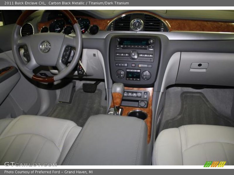 Carbon Black Metallic / Titanium/Dark Titanium 2011 Buick Enclave CXL