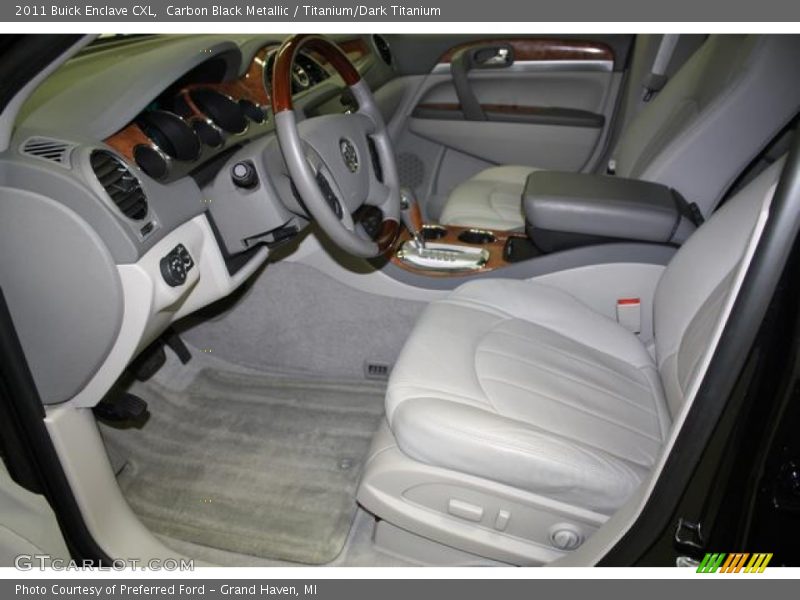 Carbon Black Metallic / Titanium/Dark Titanium 2011 Buick Enclave CXL