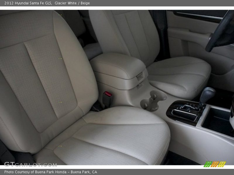 Glacier White / Beige 2012 Hyundai Santa Fe GLS