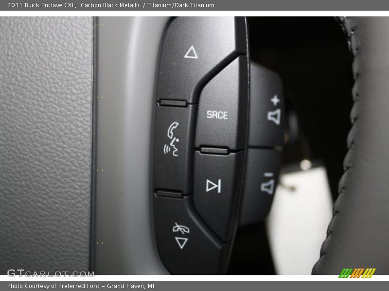 Carbon Black Metallic / Titanium/Dark Titanium 2011 Buick Enclave CXL