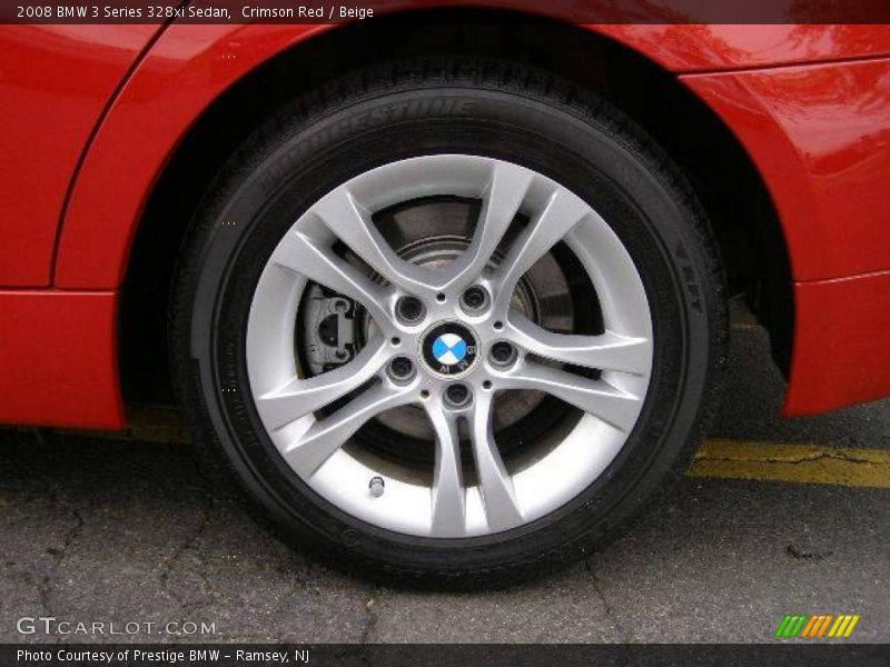 Crimson Red / Beige 2008 BMW 3 Series 328xi Sedan