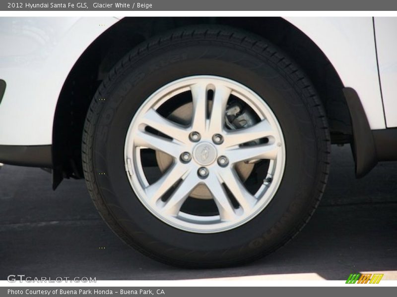 Glacier White / Beige 2012 Hyundai Santa Fe GLS