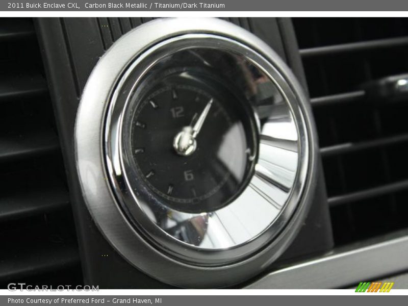 Carbon Black Metallic / Titanium/Dark Titanium 2011 Buick Enclave CXL
