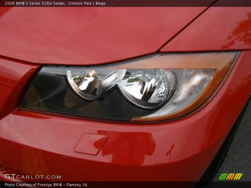 Crimson Red / Beige 2008 BMW 3 Series 328xi Sedan