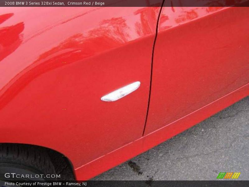 Crimson Red / Beige 2008 BMW 3 Series 328xi Sedan