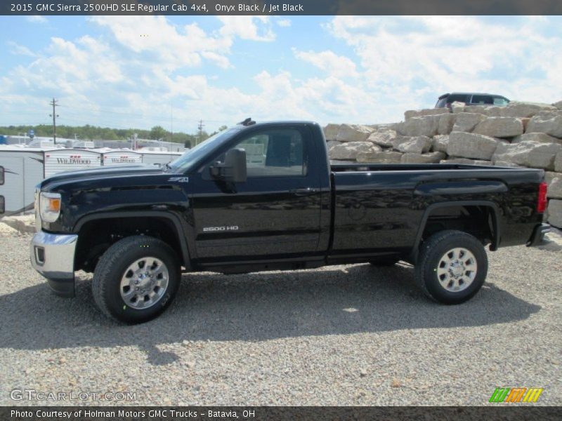 Onyx Black / Jet Black 2015 GMC Sierra 2500HD SLE Regular Cab 4x4