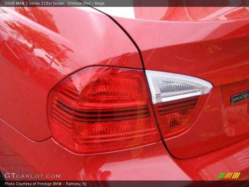 Crimson Red / Beige 2008 BMW 3 Series 328xi Sedan