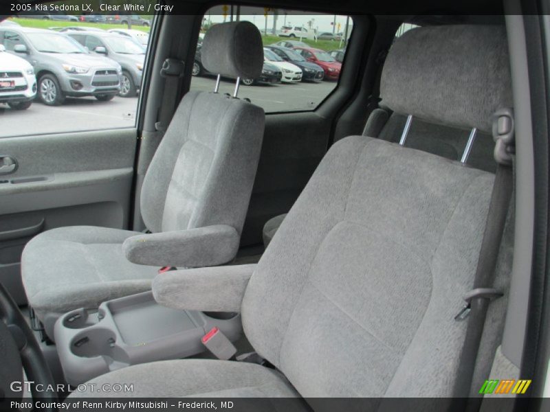 Clear White / Gray 2005 Kia Sedona LX