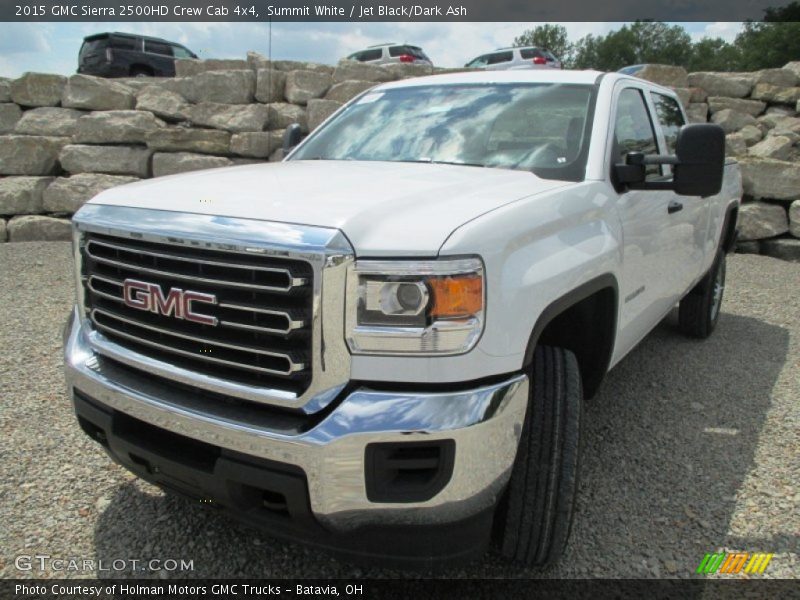Summit White / Jet Black/Dark Ash 2015 GMC Sierra 2500HD Crew Cab 4x4