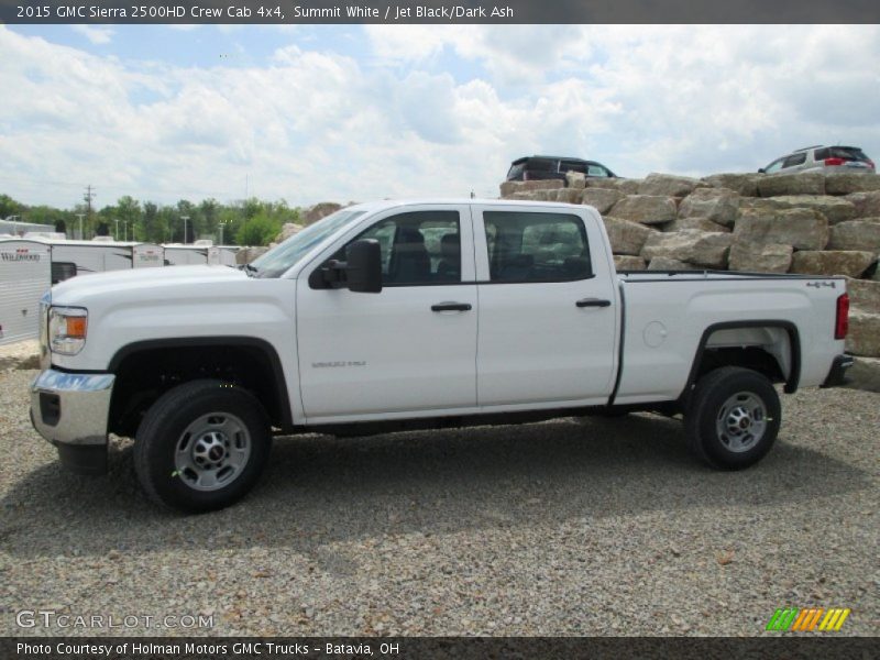 Summit White / Jet Black/Dark Ash 2015 GMC Sierra 2500HD Crew Cab 4x4