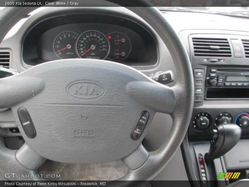 Clear White / Gray 2005 Kia Sedona LX