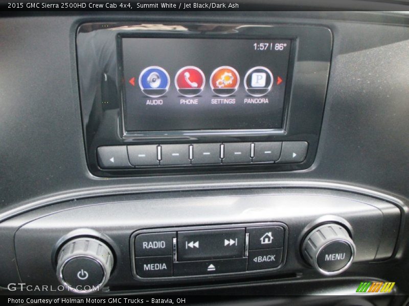 Summit White / Jet Black/Dark Ash 2015 GMC Sierra 2500HD Crew Cab 4x4