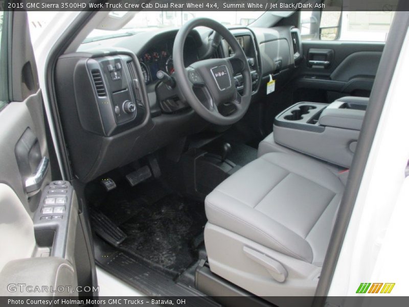  2015 Sierra 3500HD Work Truck Crew Cab Dual Rear Wheel 4x4 Jet Black/Dark Ash Interior