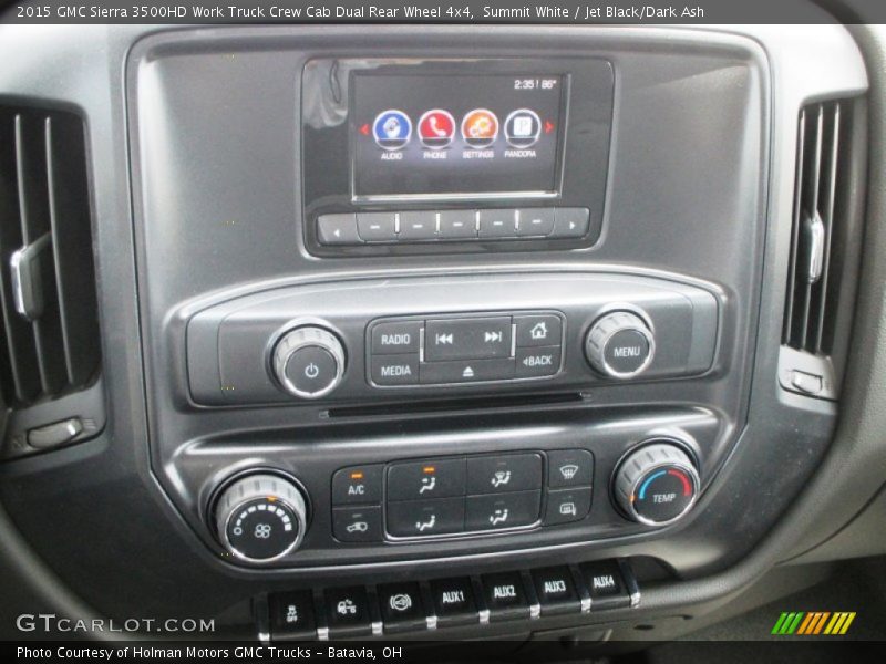 Controls of 2015 Sierra 3500HD Work Truck Crew Cab Dual Rear Wheel 4x4