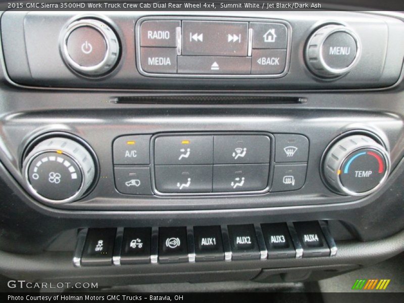 Controls of 2015 Sierra 3500HD Work Truck Crew Cab Dual Rear Wheel 4x4