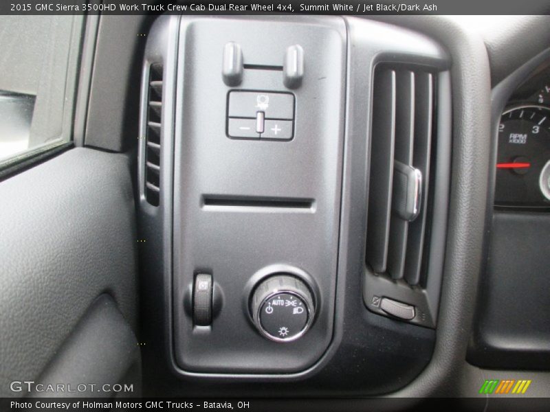 Summit White / Jet Black/Dark Ash 2015 GMC Sierra 3500HD Work Truck Crew Cab Dual Rear Wheel 4x4