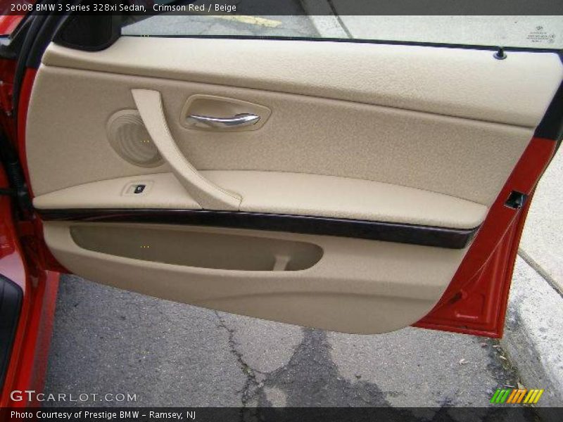 Crimson Red / Beige 2008 BMW 3 Series 328xi Sedan