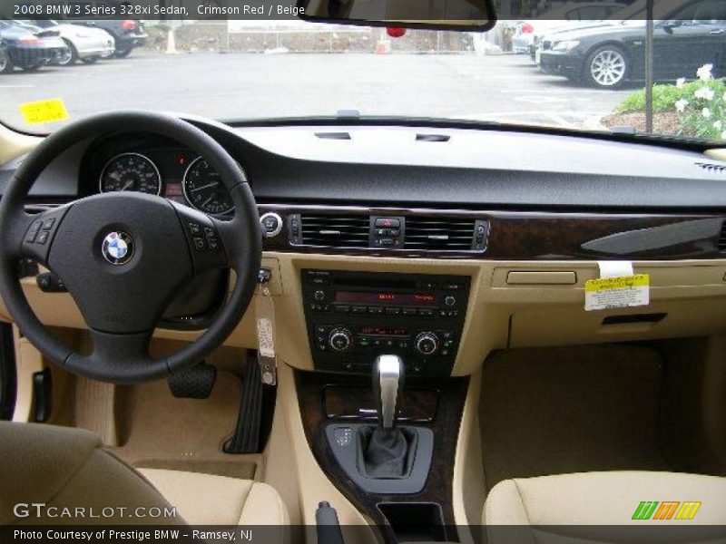 Crimson Red / Beige 2008 BMW 3 Series 328xi Sedan