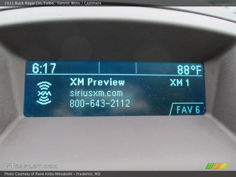 Summit White / Cashmere 2011 Buick Regal CXL Turbo