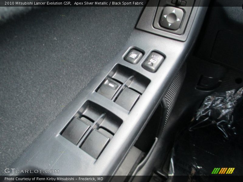 Apex Silver Metallic / Black Sport Fabric 2010 Mitsubishi Lancer Evolution GSR