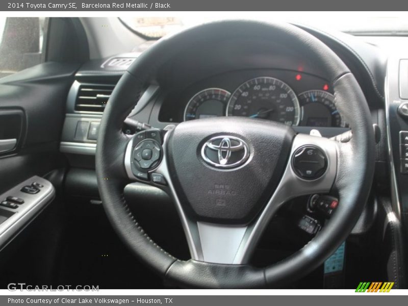 Barcelona Red Metallic / Black 2014 Toyota Camry SE