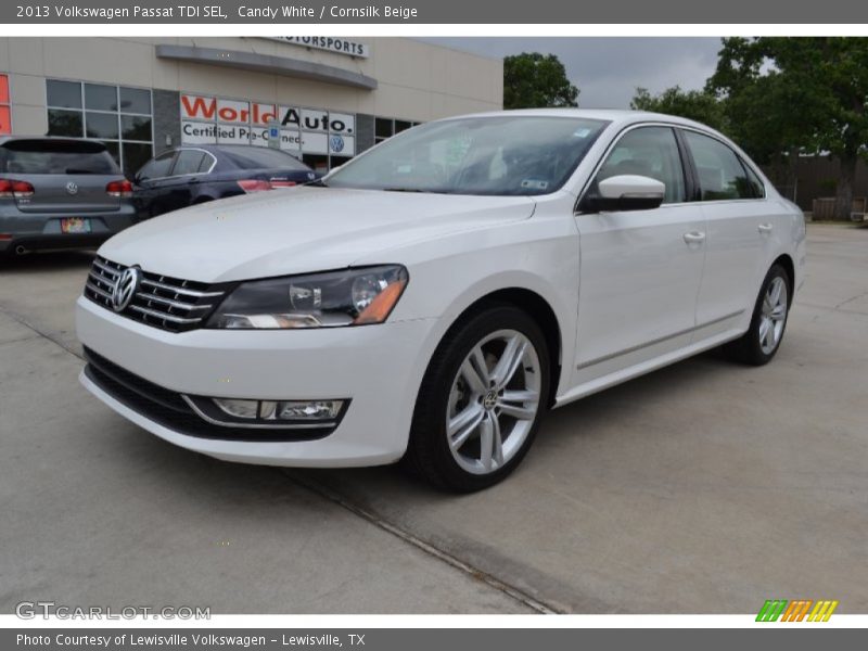 Candy White / Cornsilk Beige 2013 Volkswagen Passat TDI SEL