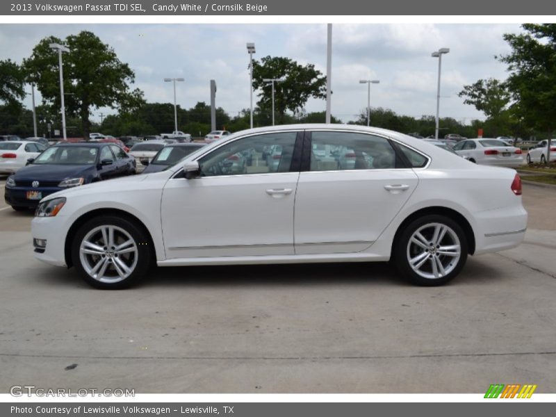 Candy White / Cornsilk Beige 2013 Volkswagen Passat TDI SEL