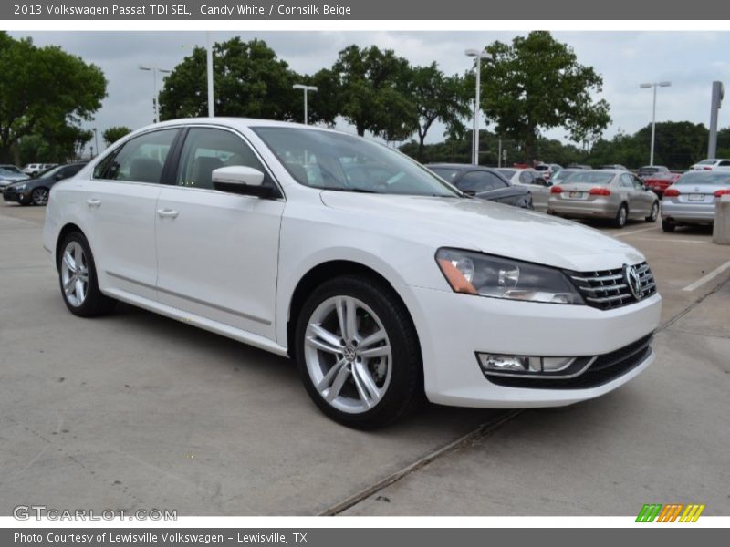 Candy White / Cornsilk Beige 2013 Volkswagen Passat TDI SEL