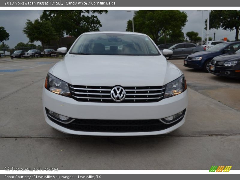 Candy White / Cornsilk Beige 2013 Volkswagen Passat TDI SEL